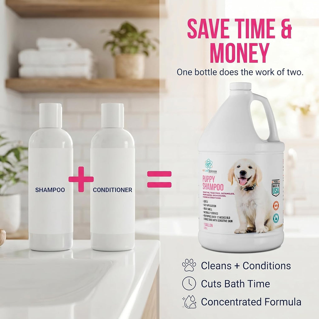 Coconut Oatmeal Puppy & Dog Shampoo & Conditioner