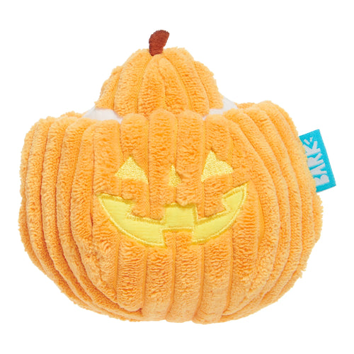 Eek-A-Boo Pumpkin Plush Dog Toy, Multicolor, for Dogs of All Sizes