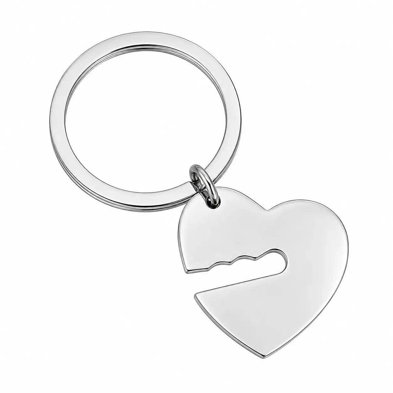 [Coming Soon!] Stainless Steel Heart and Key Keychain Set