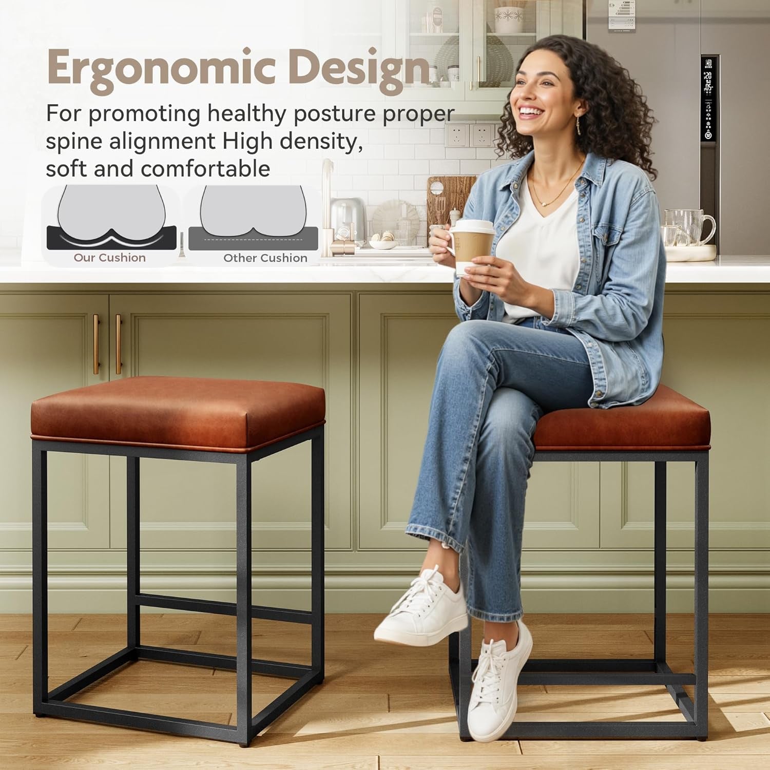 Modern Counter Stools – Set of 2