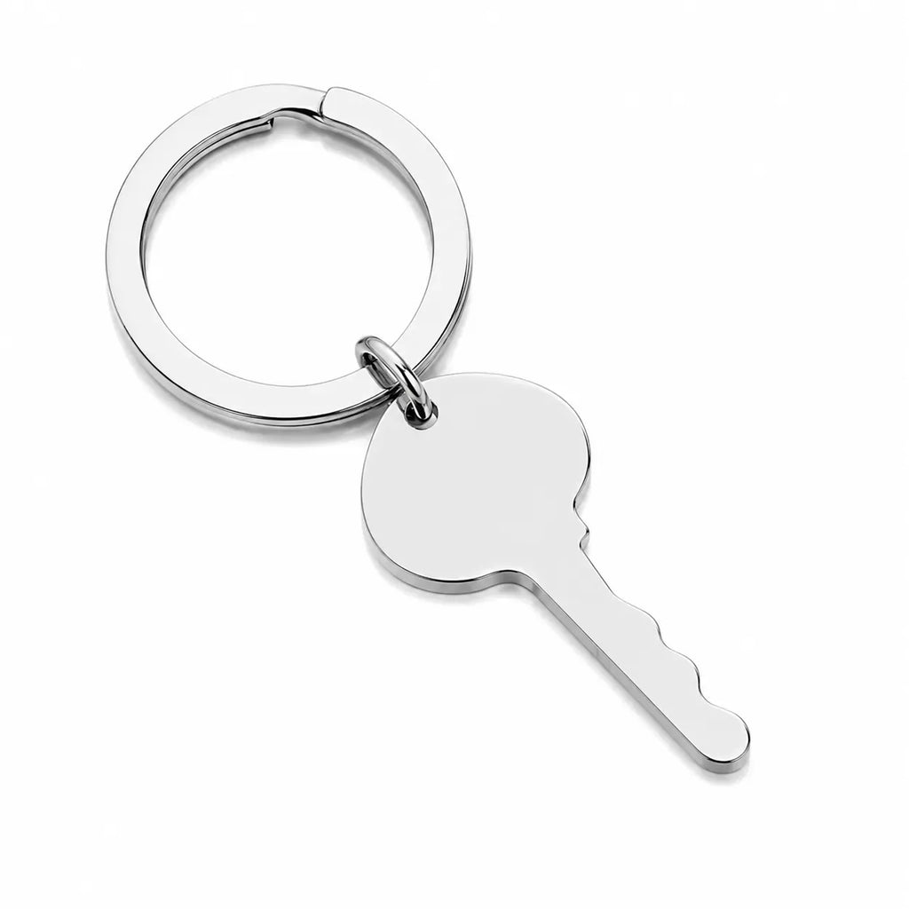 [Coming Soon!] Stainless Steel Heart and Key Keychain Set
