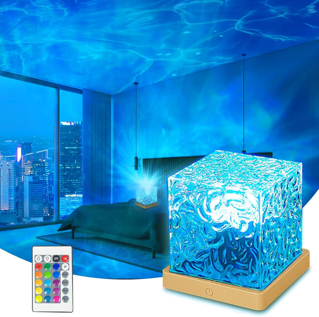 Ocean Wave Projector - Multi-color Ambient Light - With Remote Control