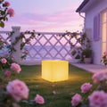 Solar Powered Color-Changing Cube Light – 8 Inch