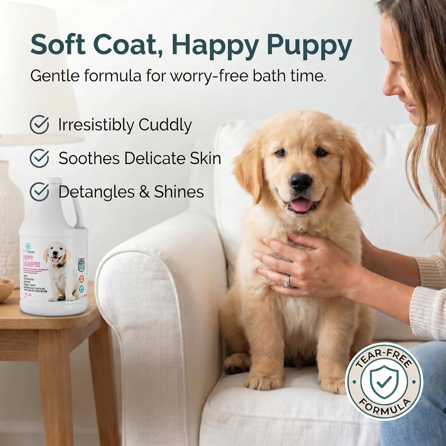Coconut Oatmeal Puppy & Dog Shampoo & Conditioner