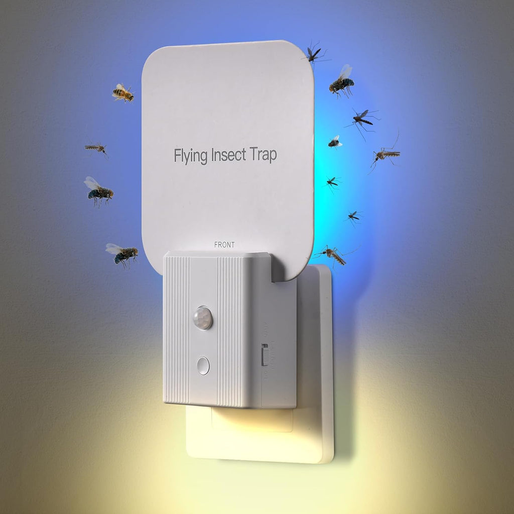 Indoor Flying Insect 2-in-1 Trap – 1 Device + 5 Glue Cards