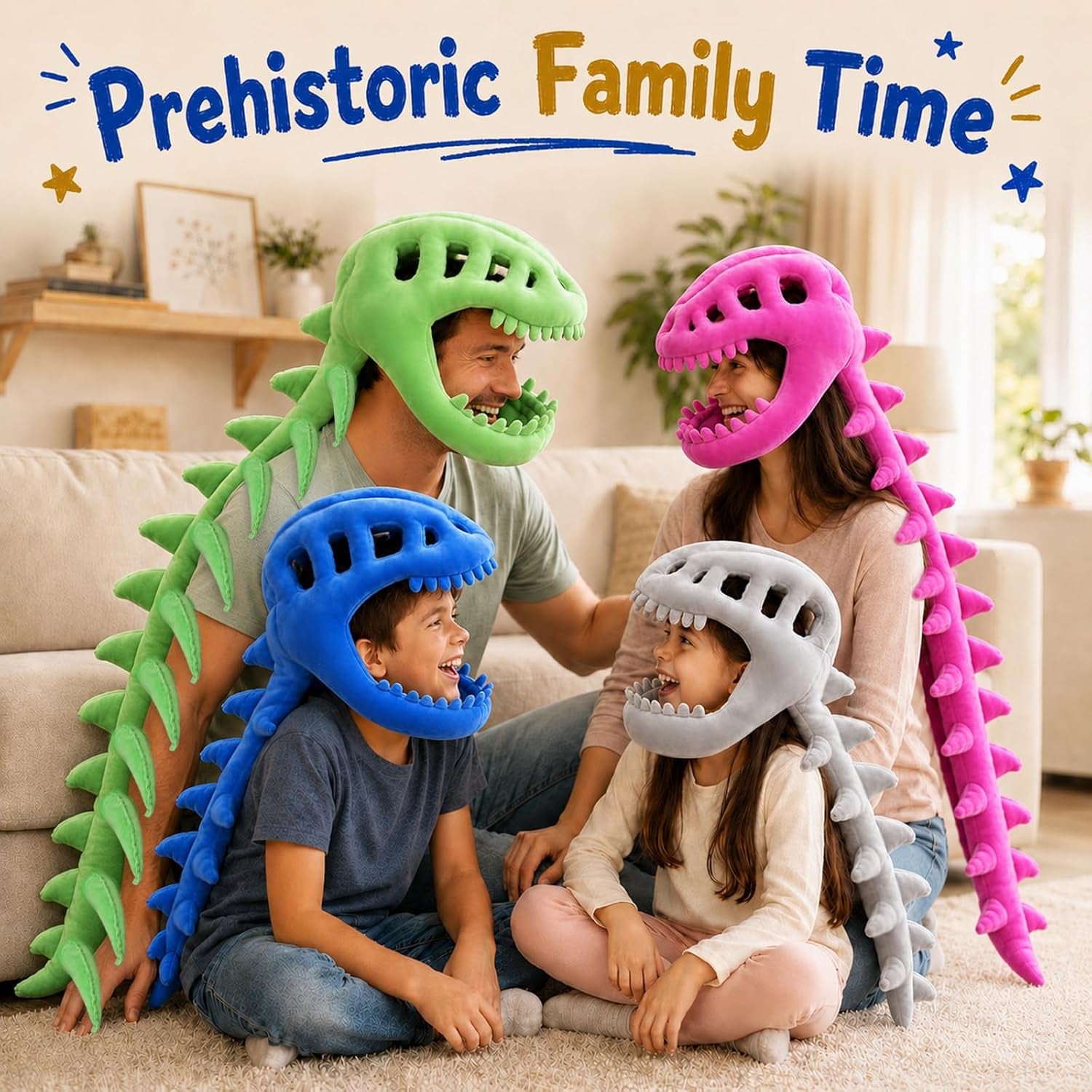 Dinosaur Skeleton Costume for Kids, Dino Toys for Kids 5-7,Cozy Plush with Skull & Spine,Cosplay Props for Halloween